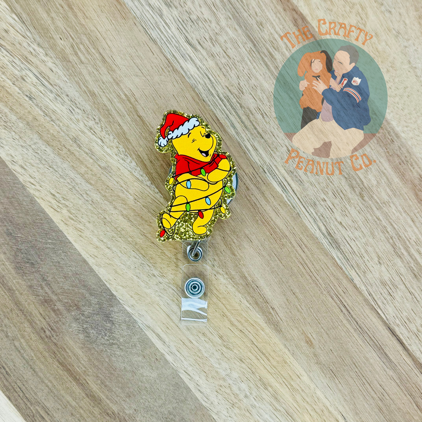 Pooh Bear Badge Reel