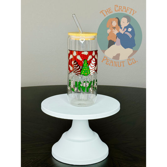 Little Debbie Junkie Glass Tumbler